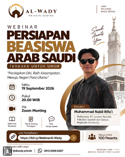WEBINAR PERSIAPAN BEASISWA ARAB SAUDI